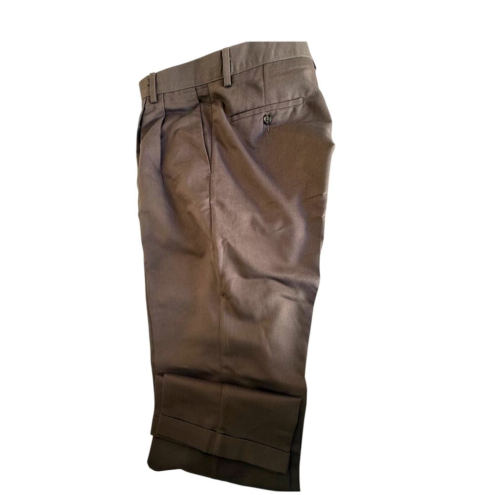 SKU2436 Vintage Dockers Men's 38x34 Brown Pleated Front Dress Pants Slacks